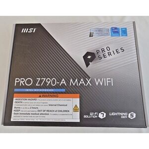 MSI PRO Z790-A MAX WiFi Motherboard Intel Z790 LGA1700 DDR5 PCIe 5.0 ATX